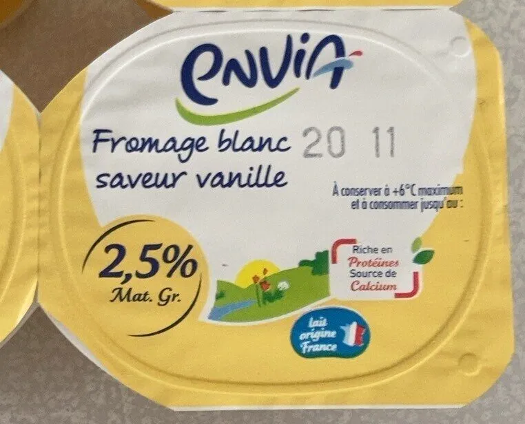 Fromage blanc saveur vanille