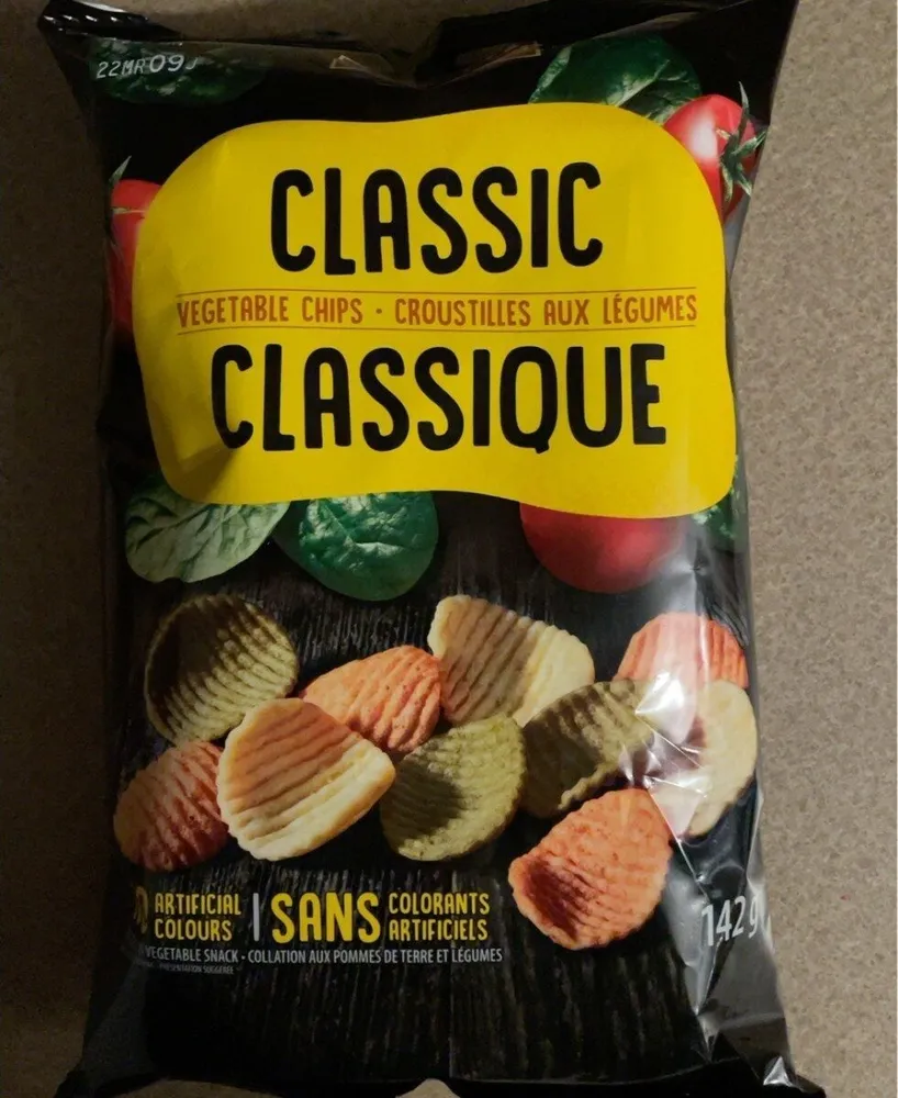 Croustilles aux légumes