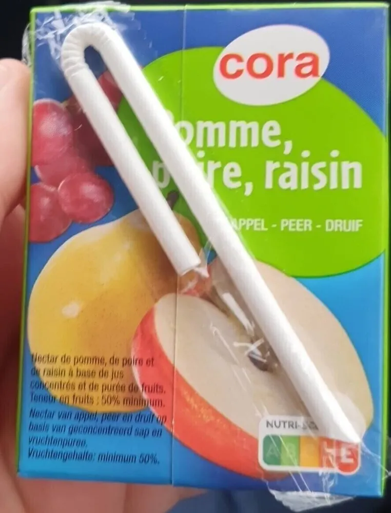 Jus pomme poire raisin