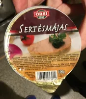 Sertémájas