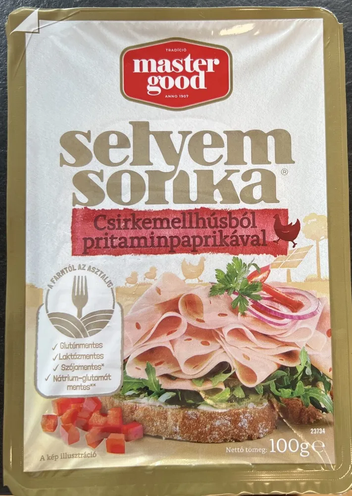 Selyem Sonka Csirkemellhúsból Paprikával