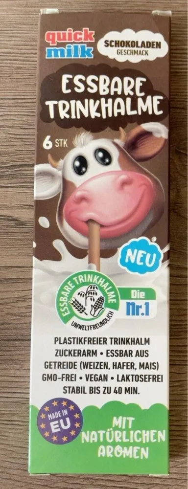 Quick milk Trinkhalme essbar