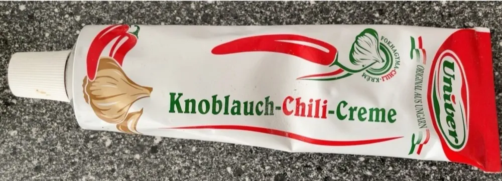 Knoblauch-Chili-Creme Tube
