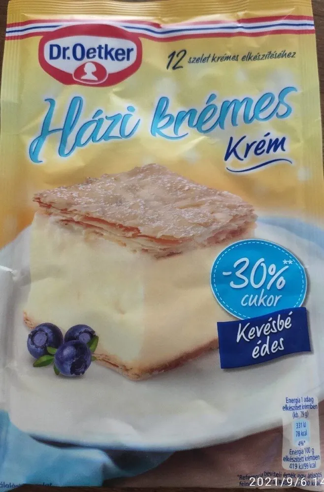 Házi krèmes krèm