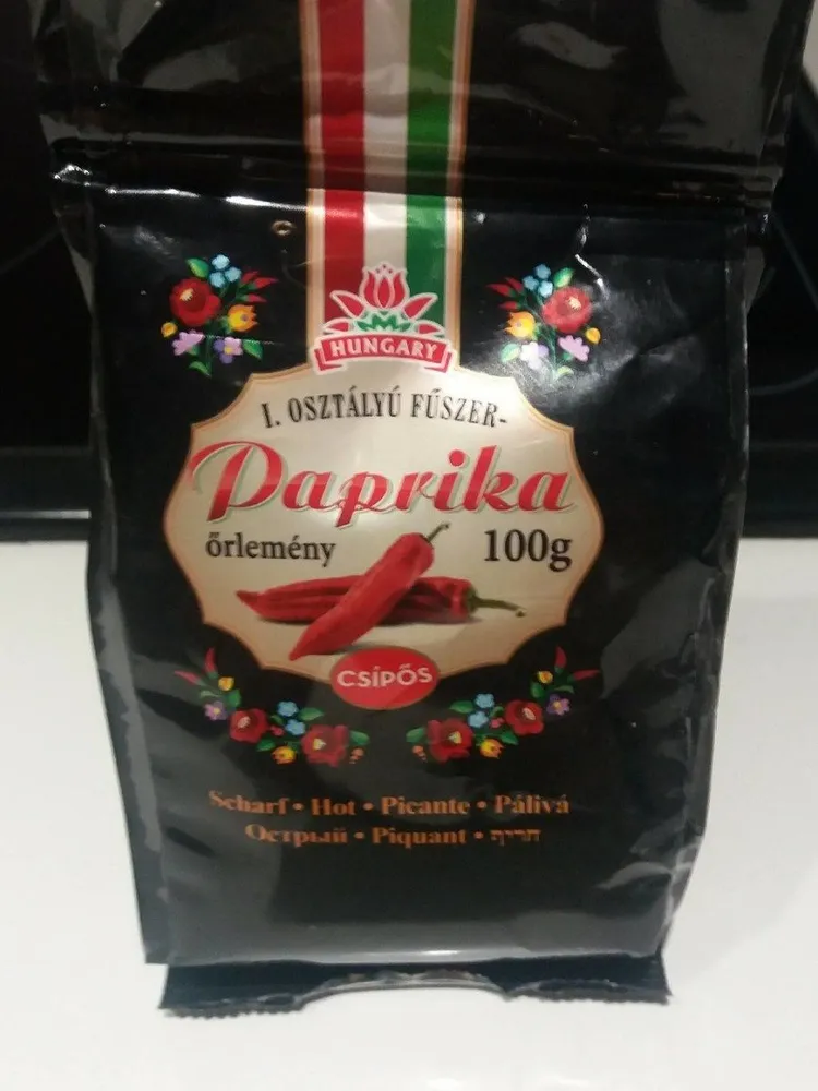 Paprika  őrlemény osztályú fűszer