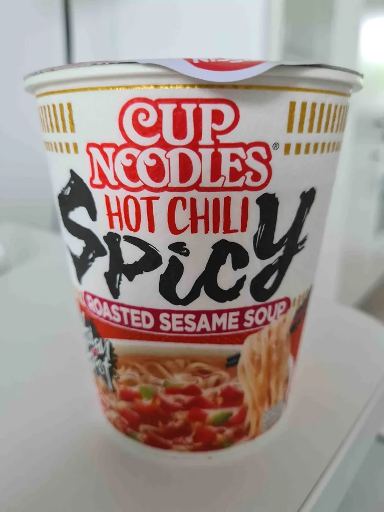 Nissin Cup noodles hot chili spicy