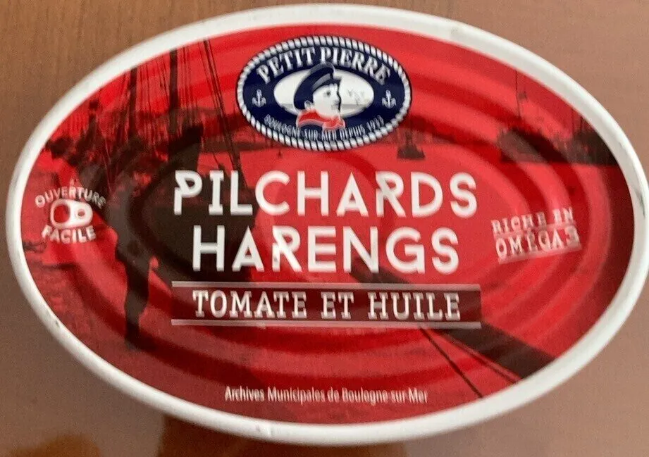 Pilchards harengs tomate et huile