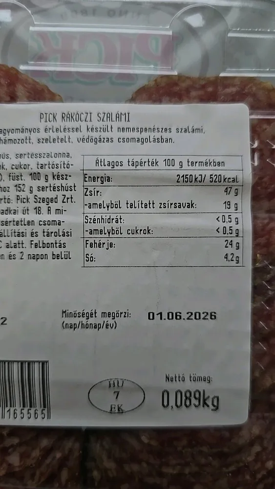 PICK RÁKÓCZI SZALÁMI