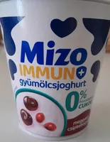 Cherry-rosehip, lactose-free, live flora fruit yogurt with sweeteners, vitamin D and zinc