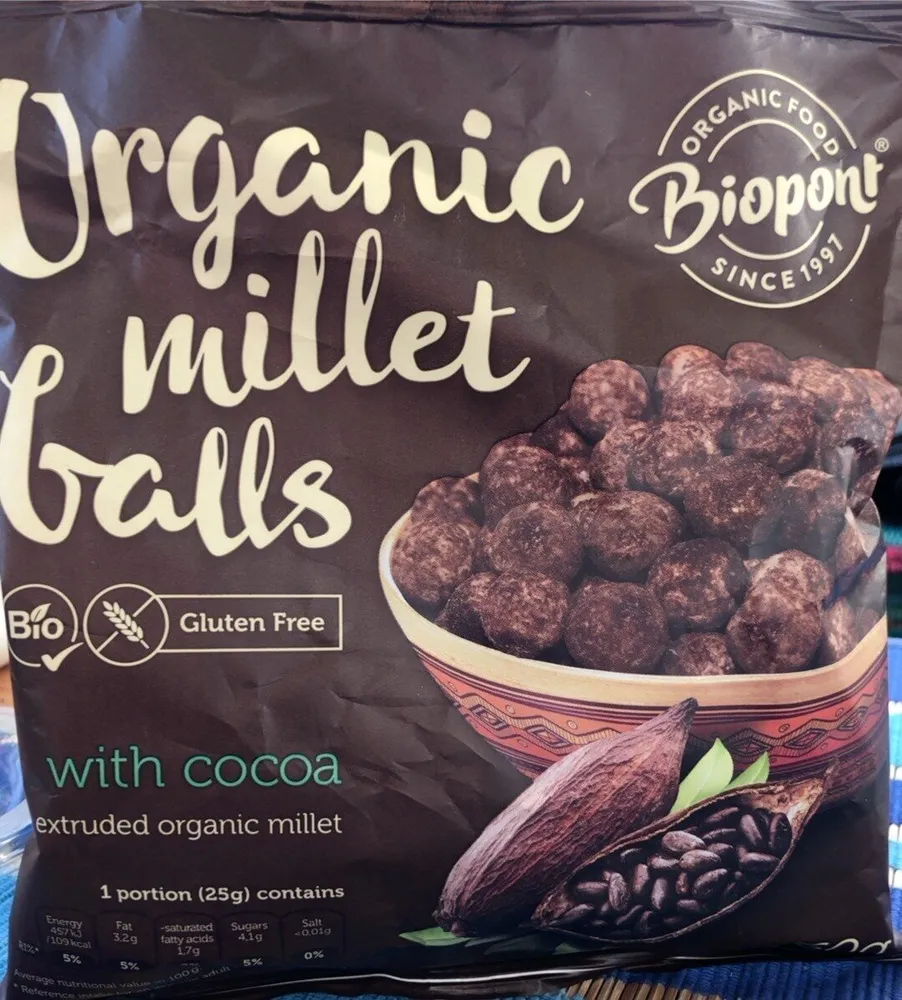 Organic Millet Balls with Covoa