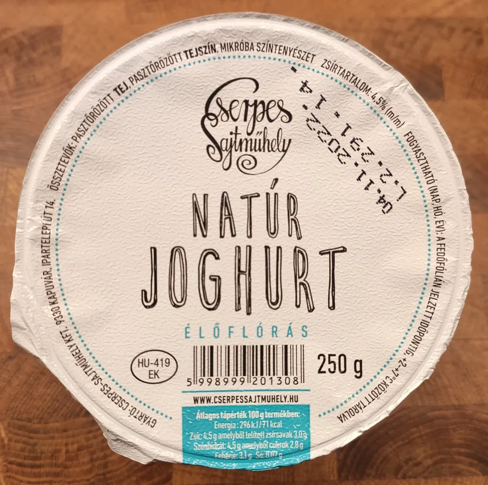 Natúr joghurt