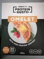 Omelet powder with high protein content