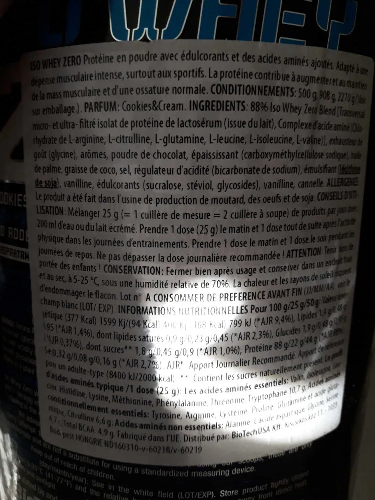 Iso whey zero