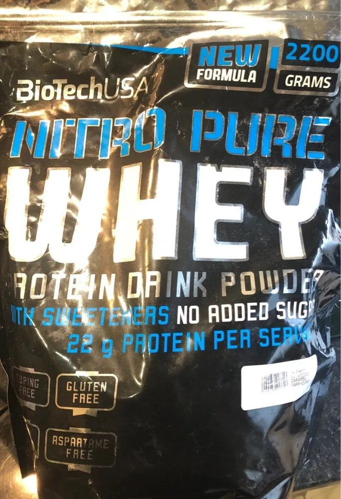 10004020810 Nitro Pure Whey Protéine Saveur Caramel Capuccino