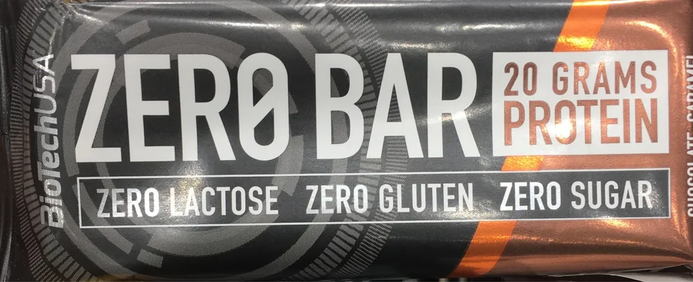 Zero Bar, Zero Lactose, Zero Gluten, Zero Sugar