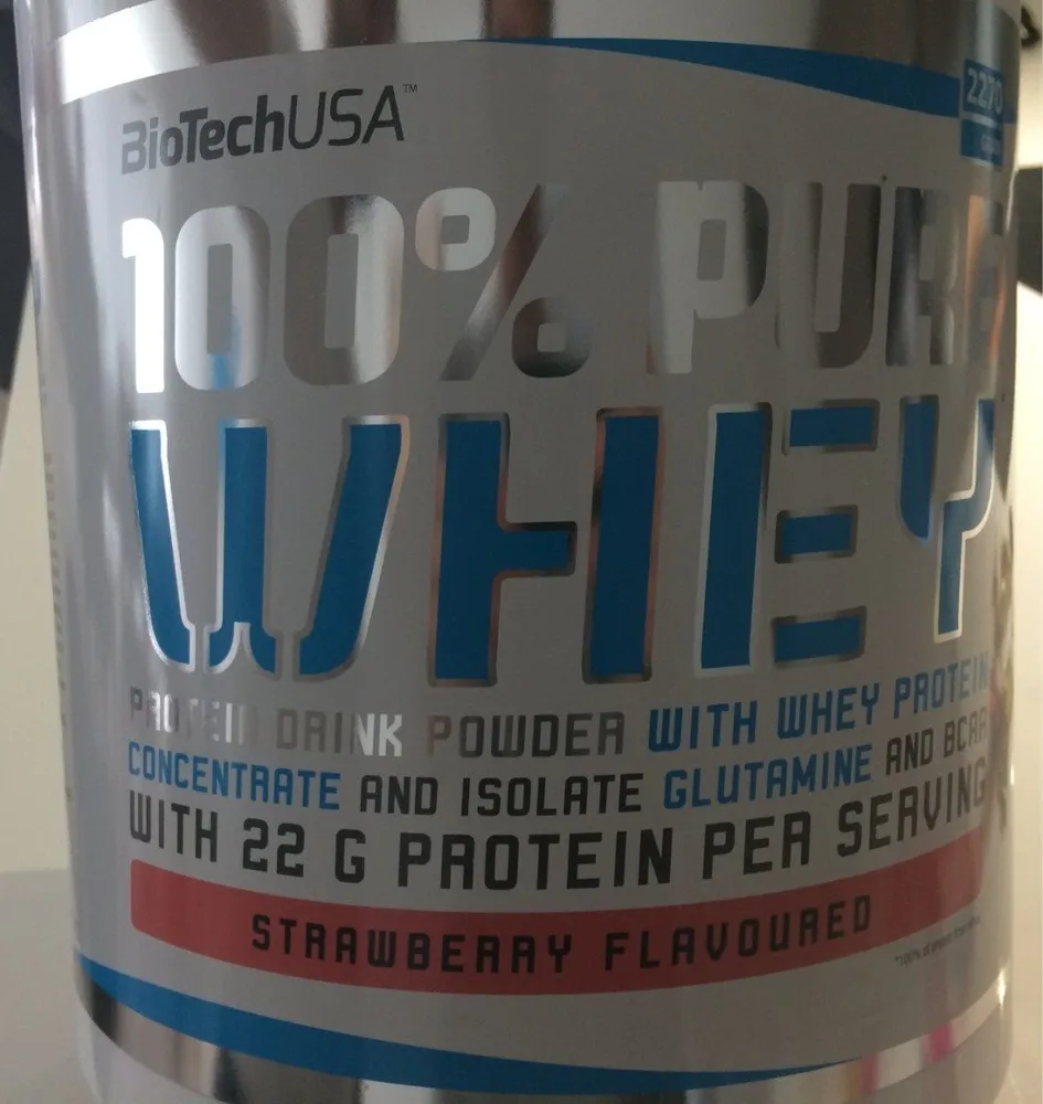 100% Pure Whey Strawberry Flavoured