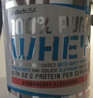 100% Pure Whey Strawberry Flavoured