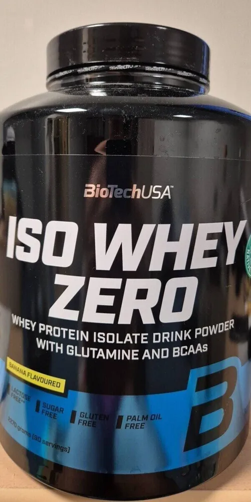 Iso whey zero protein drink powder with sweeteners