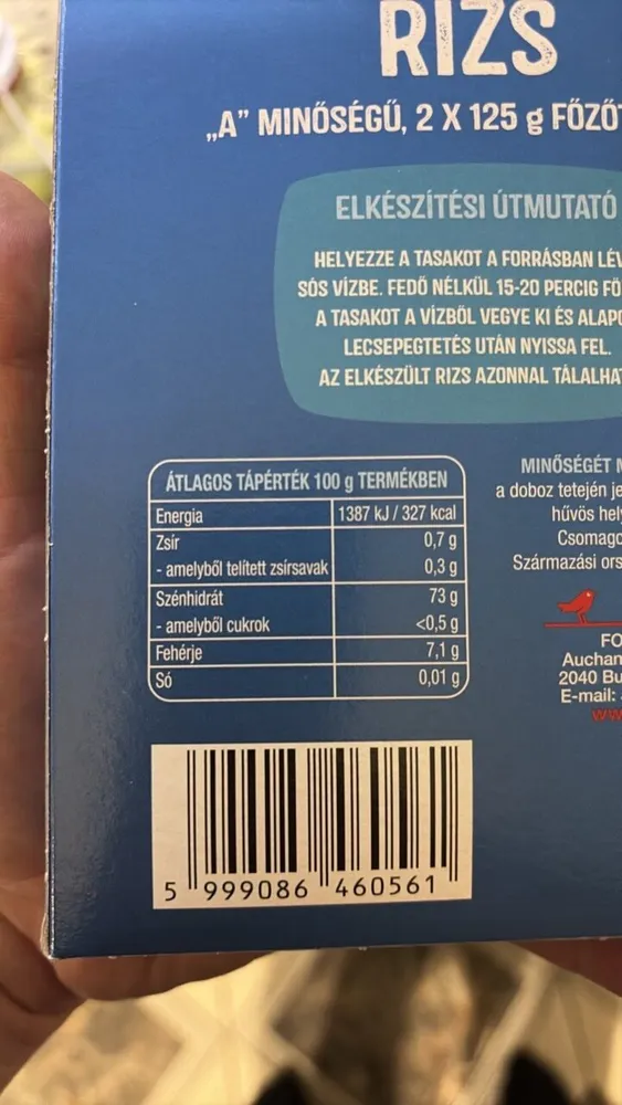 Auchan konyhakész rizs