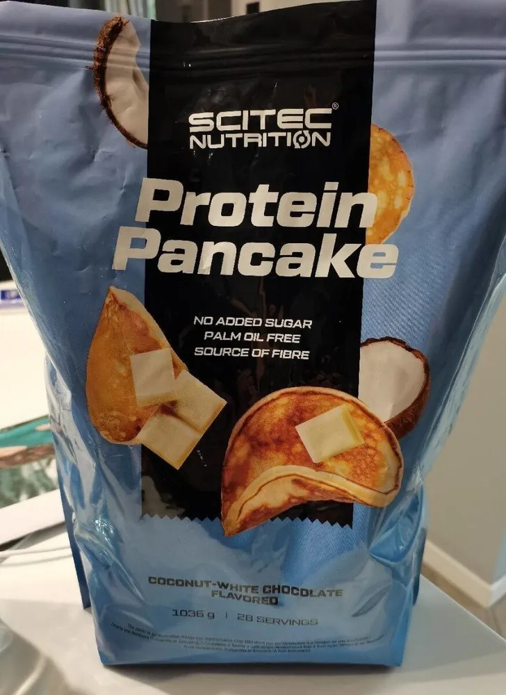 Protein pancake coconut-white chocolate
