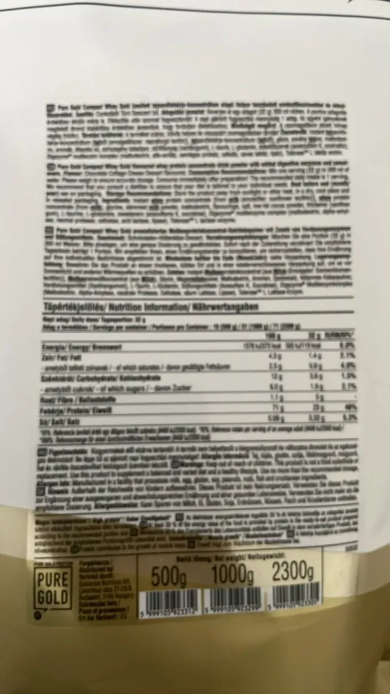 Pure Gold Compact Whey Gold - Chocolate Cottage cheese
