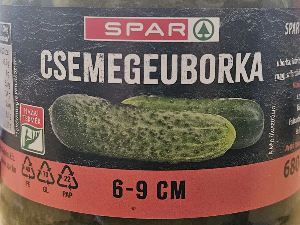 Spar Pickled Cucumbers