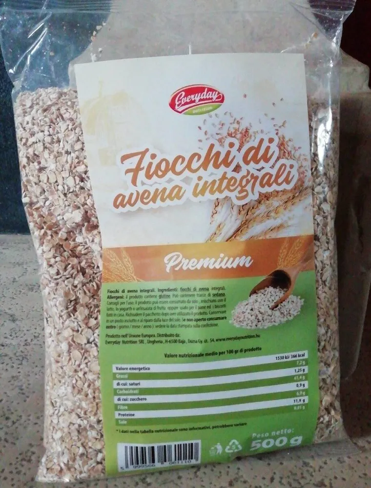 Fiocchi di avena integrali