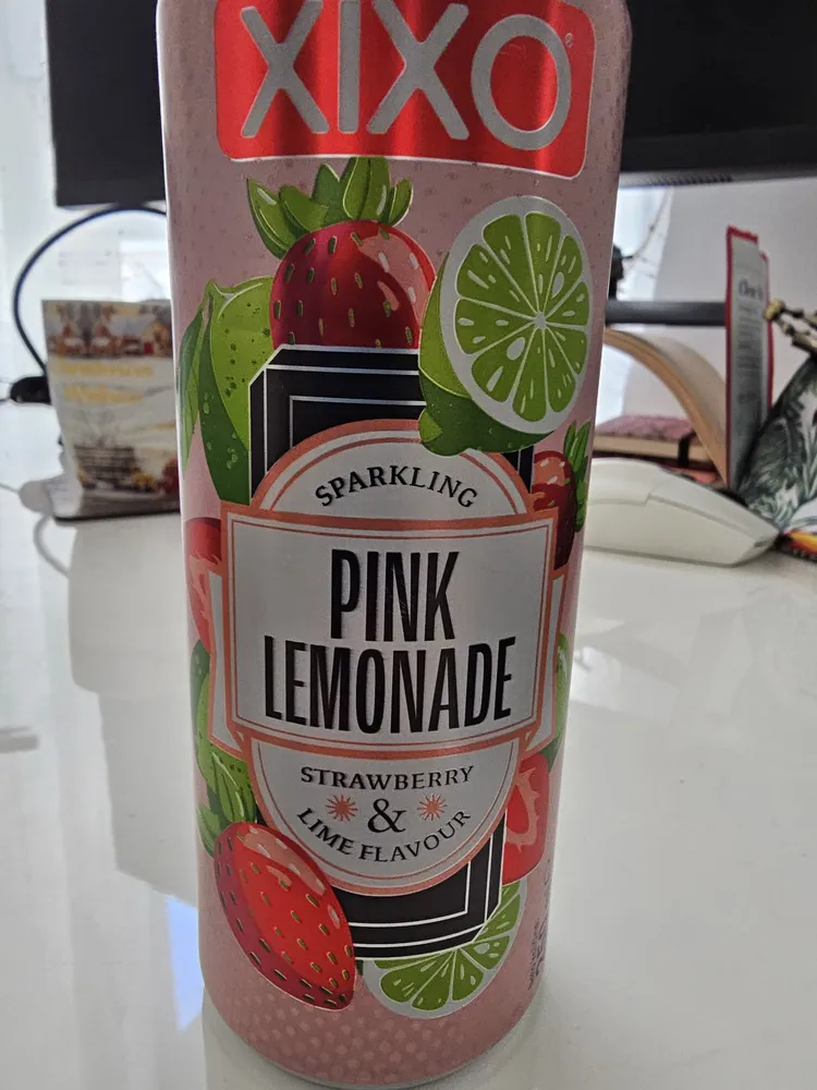 Sparkling Pink Lemonade Strawberry & Lime Flavour