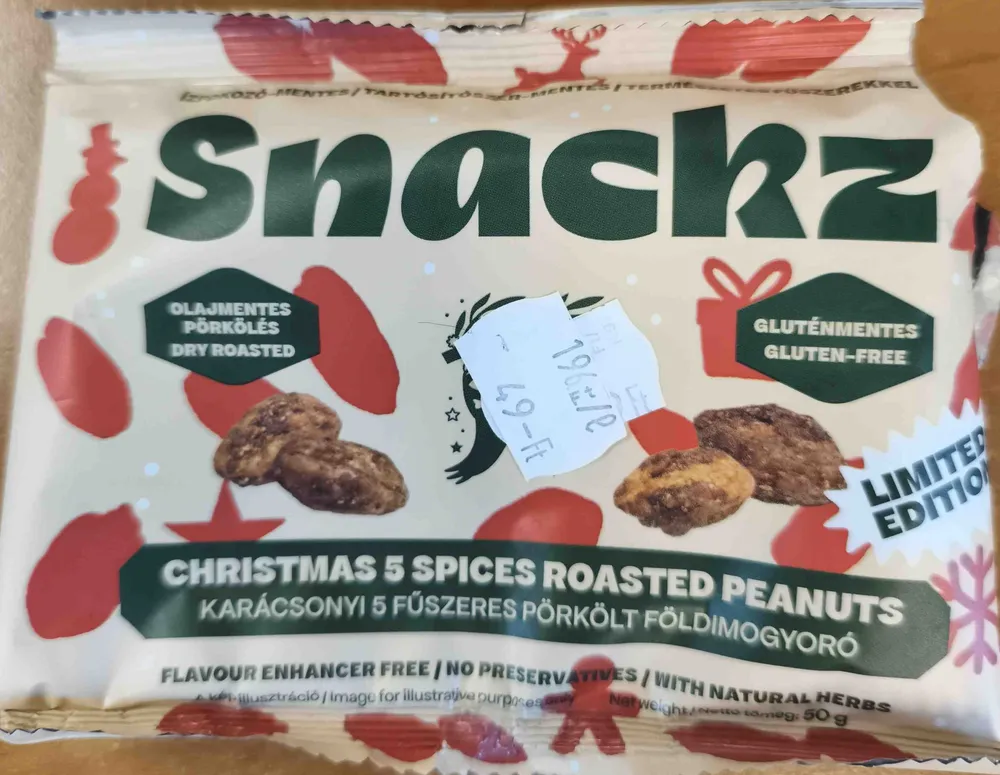 Christmas 5 spices roasted peanuts