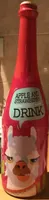 Boisson pétillante goût pomme-fraise