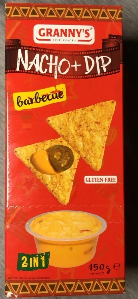 Barbecue chips & cheddar cheese dip