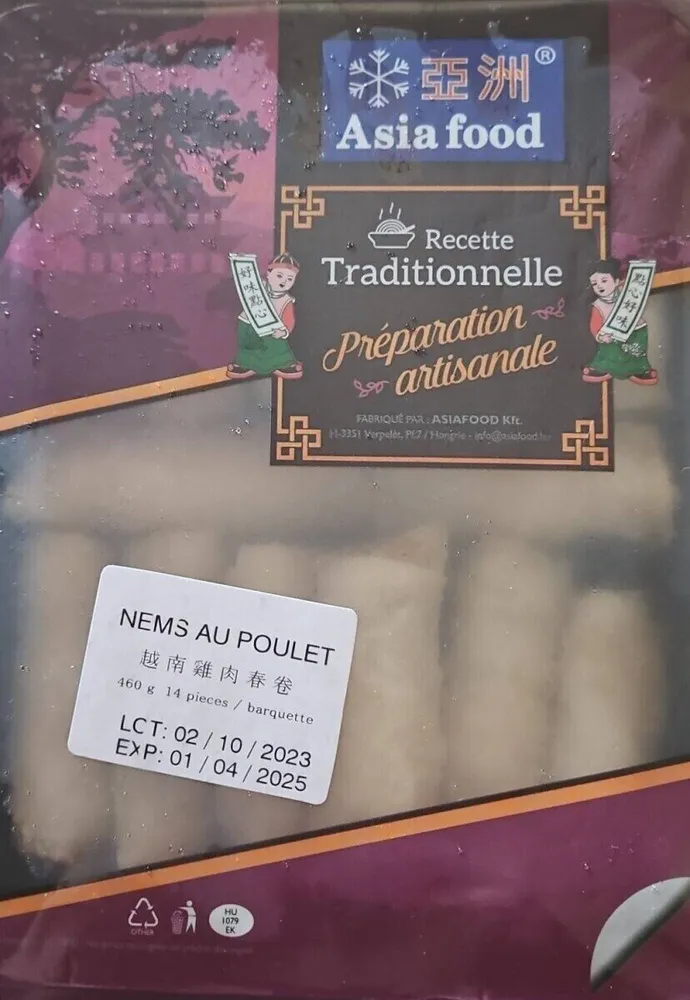 Nems au poulet