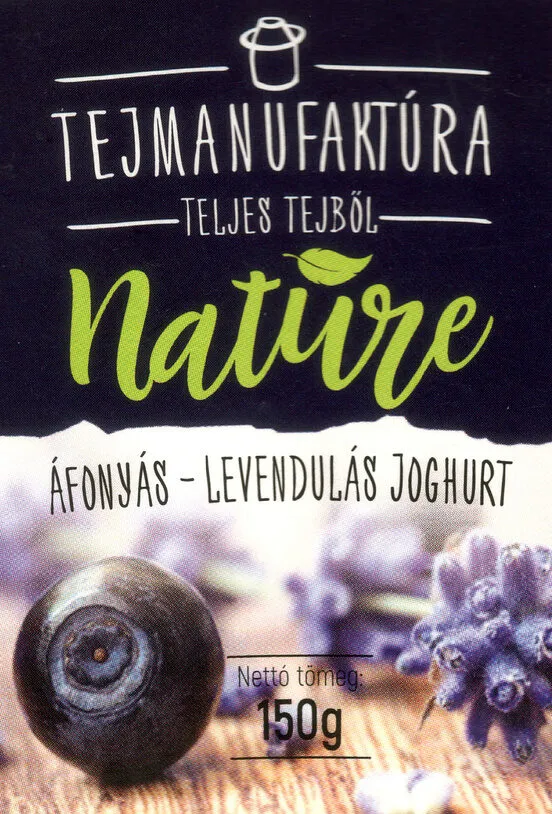 Tejmanufaktúra Nature áfonyás - levendulás joghurt