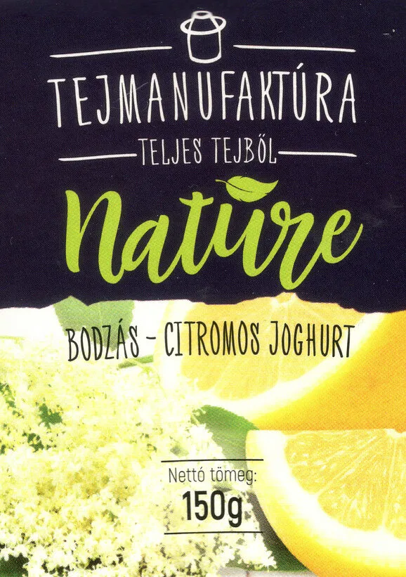 Tejmanufaktúra Nature bodzás - citromos joghurt