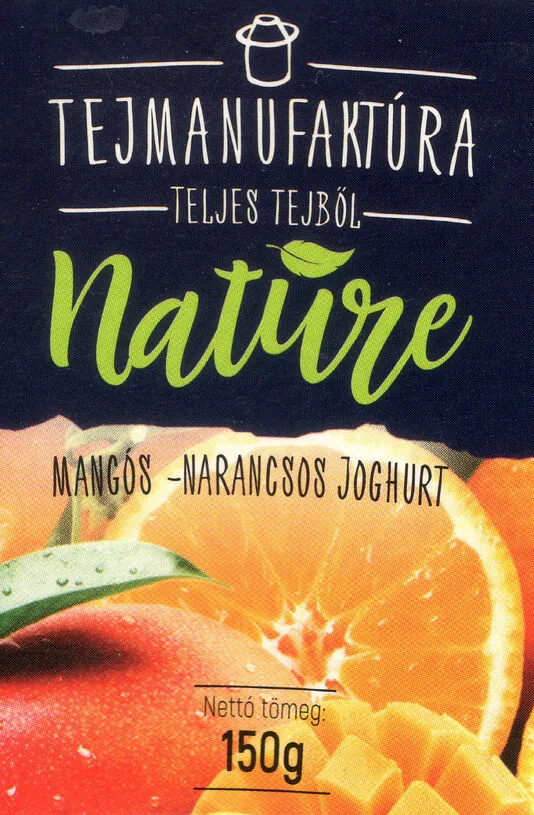 Tejmanufaktúra Nature mangós - narancsos joghurt