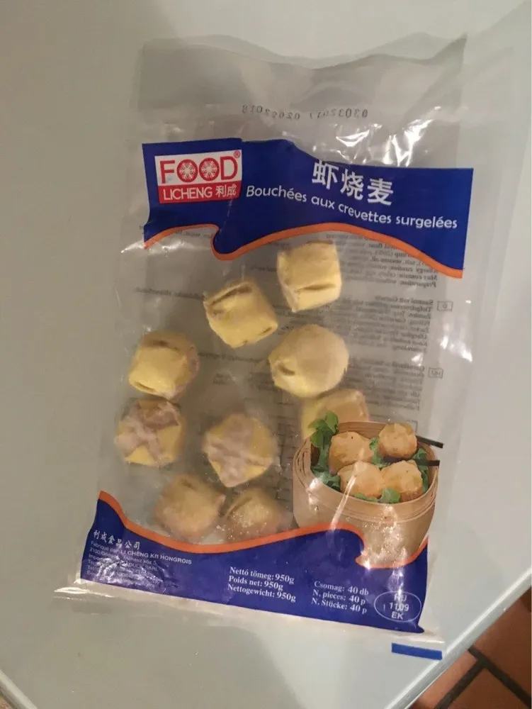 Bouchées aux crevettes surgelées