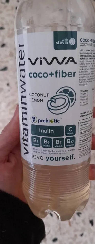 Agua vitaminada coco limón