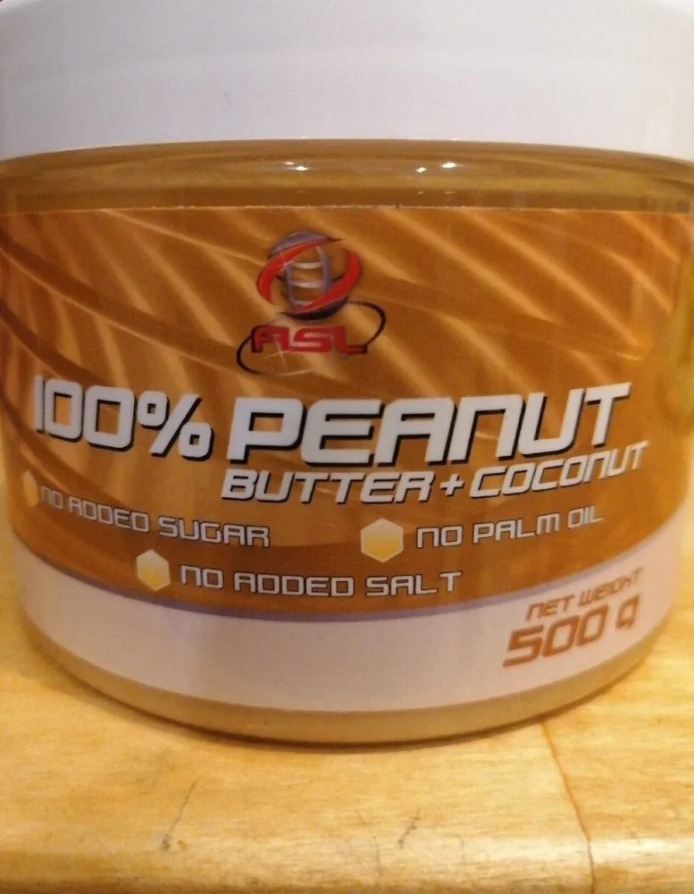 100% peanut butter+coconut