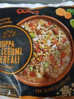 Zuppa legumi cereali con grano saraceno
