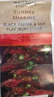 Black pepper and soy flat iron steak