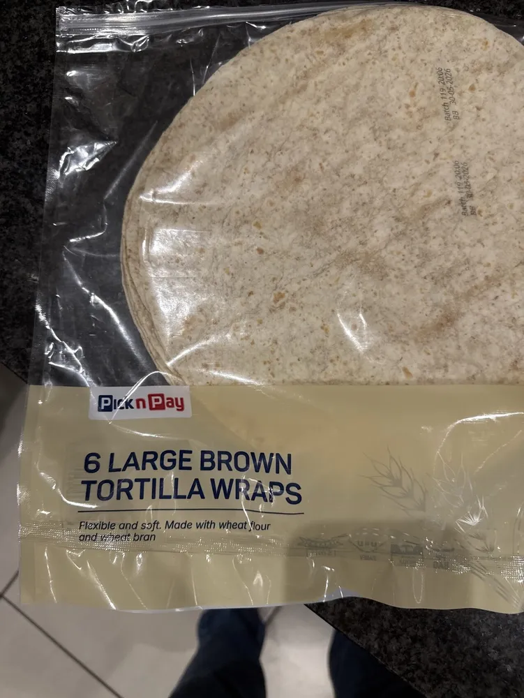 Large Brown Tortilla Wraps