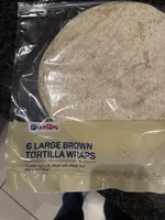 Large Brown Tortilla Wraps