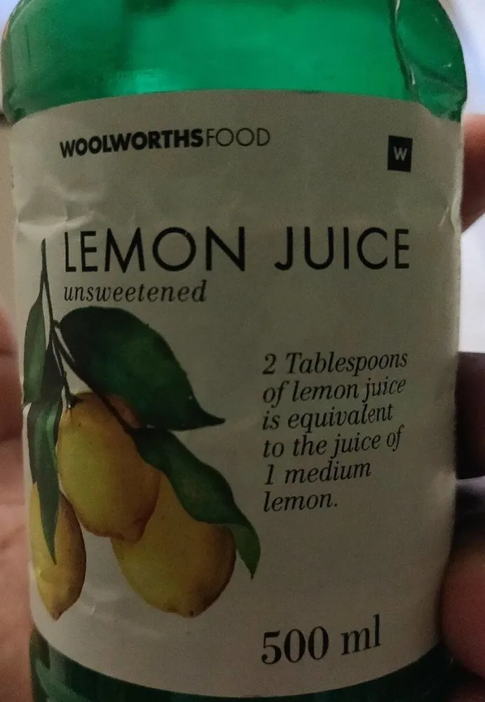 Lemon juice unsweetened