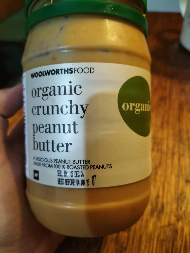 organic crunchy peanut butter