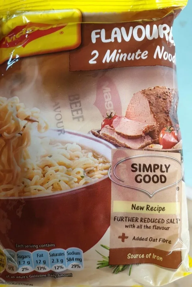 Maggi 2 Minute Noodles Beef 1 x 73G (Single)