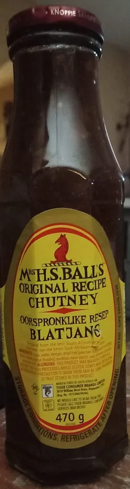 ORIGINAL RECIPE CHUTNEY BLATJANG