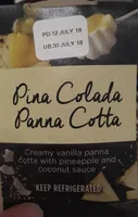 Panna cotta pina colada
