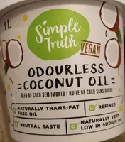 Odourless coconut oil