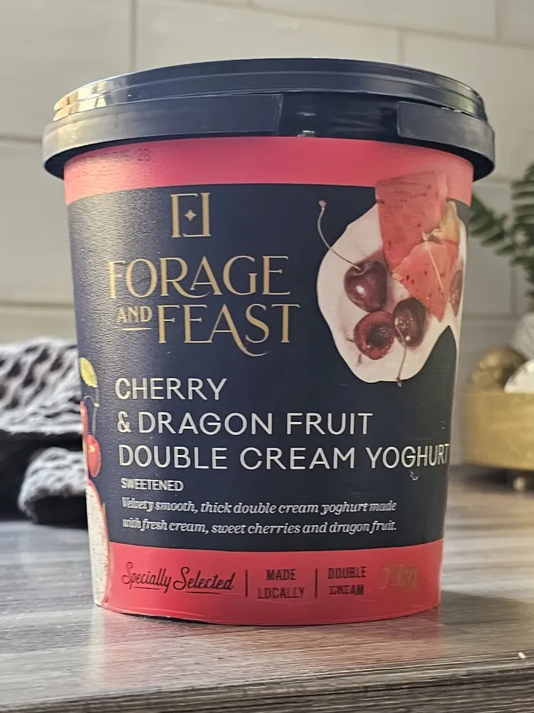 Cherry & Dragon Fruit Double Cream Yogurt