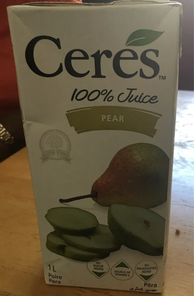 Ceres Pear 100% Fruit Juice
